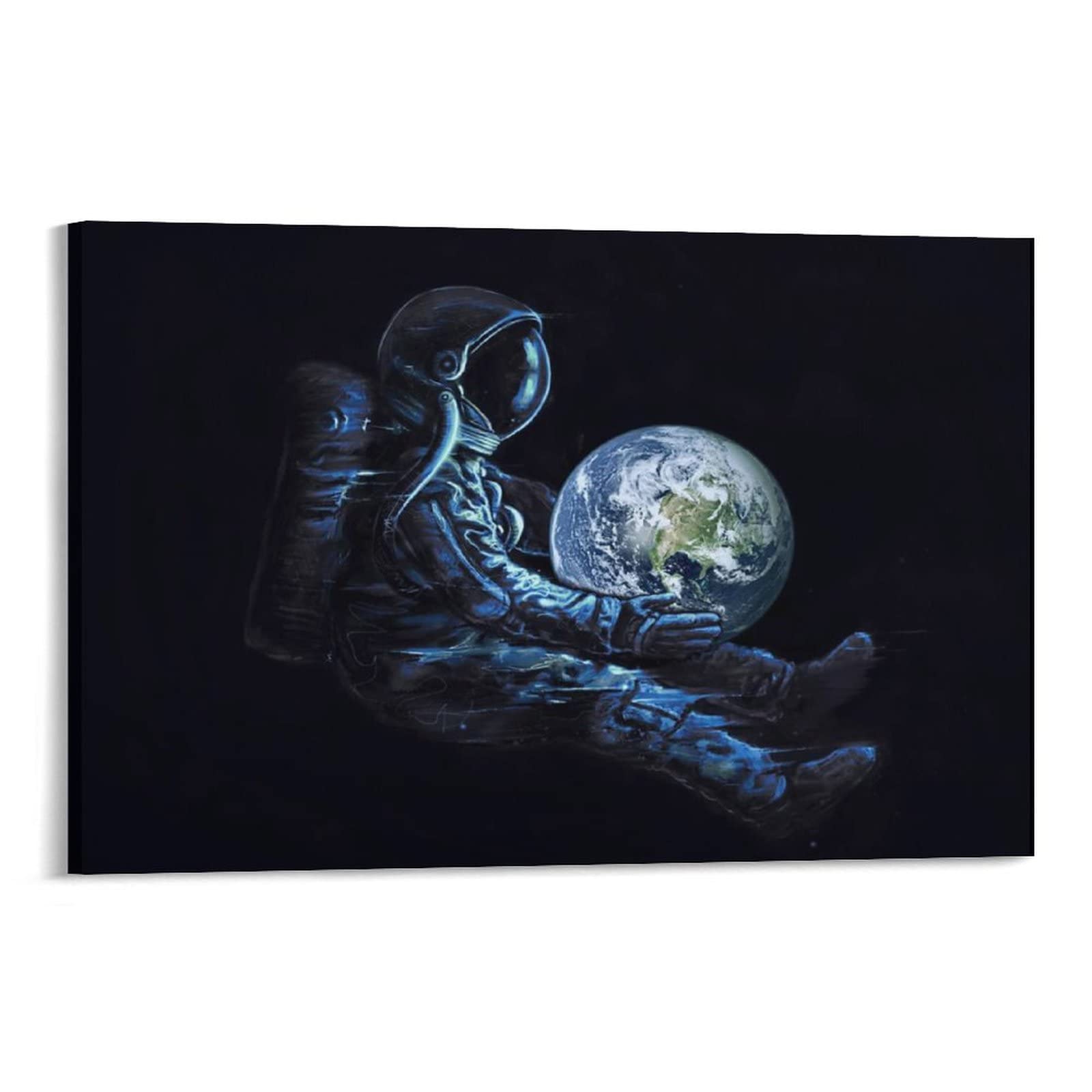 Amazon｜宇宙芸術宇宙飛行士地球を腕に抱く1風景の要約 ホーム装飾