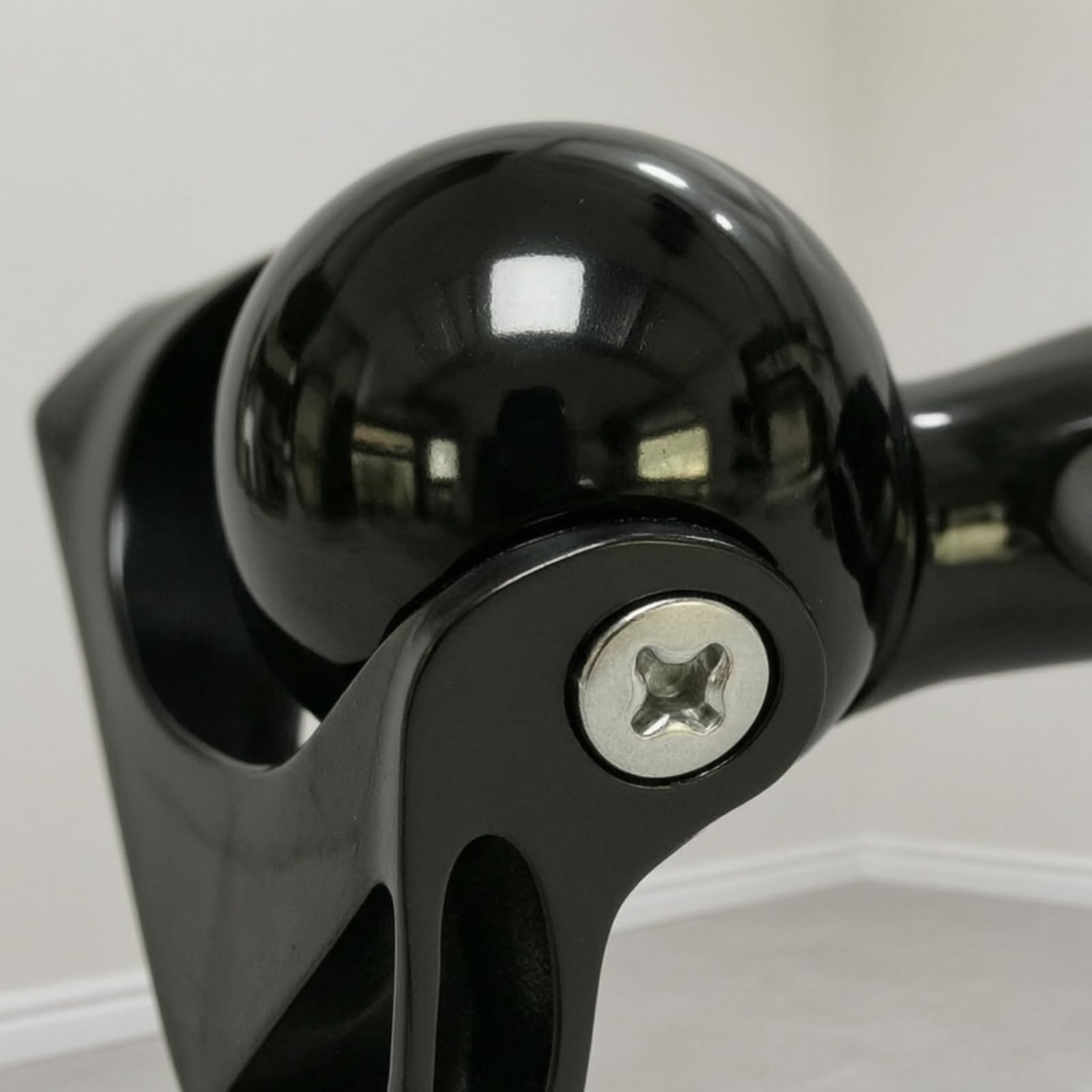 Colcolo Fermaporta in Acciaio Inox Porta Fermo Supporto Paracolpi Bloccaporte Pesante Cupola Finitura Nera Design Compatto Antinciampo Integrazione Moderna Adatto per Spazi Ridotti