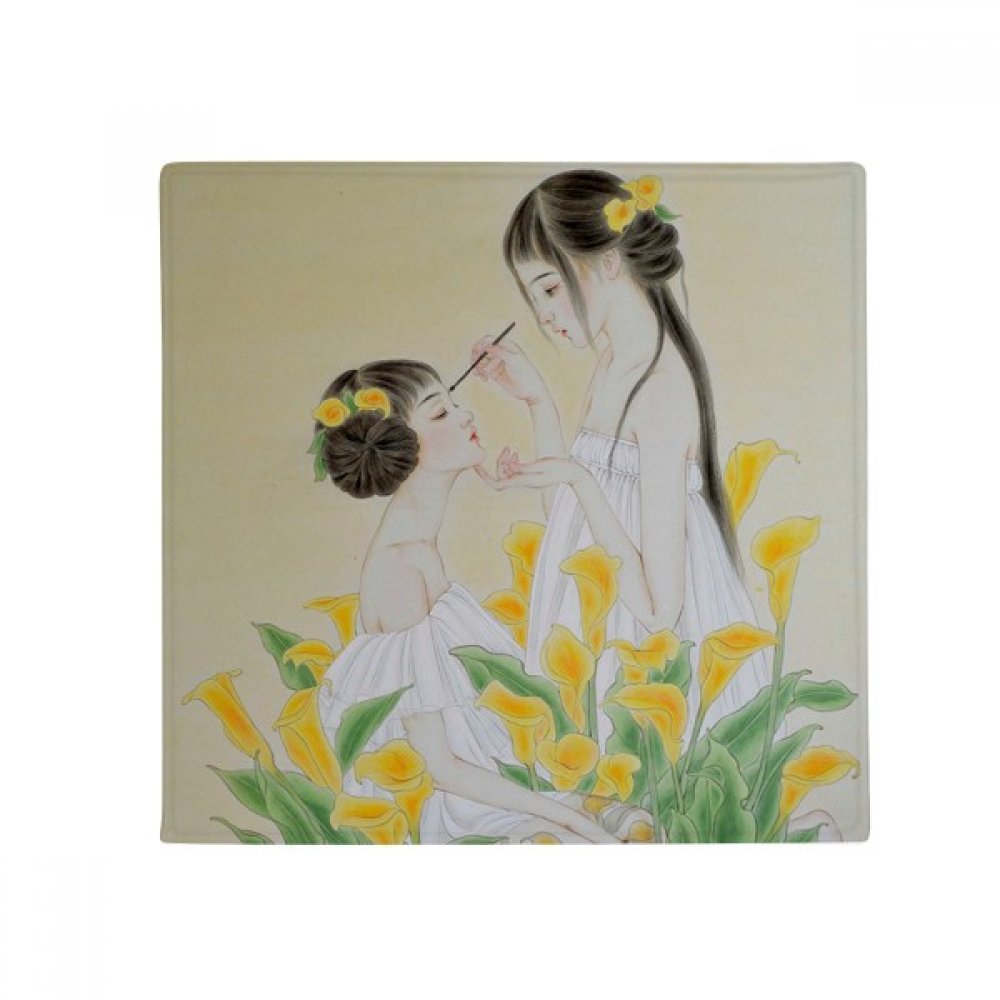 Pet Mat Place cadeau original tapis de décoration aquarelle chinoise 60cm
