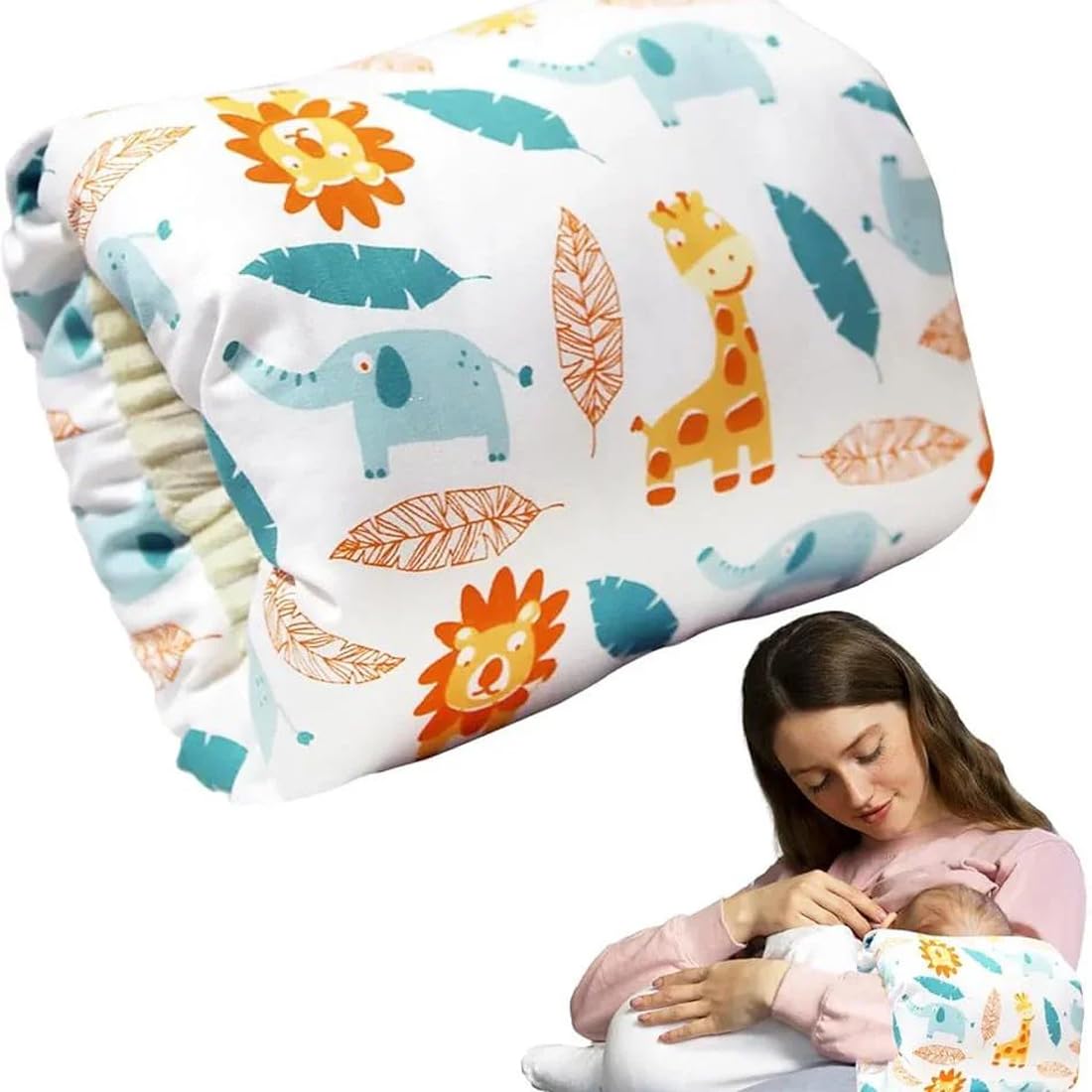 HVG TRADERS Baby Nursing Arm Pillow Breastfeeding Pillow,Soft Baby Nursing Arm Pillow Portable and Washable for Travel or Outdoor Use-image-3