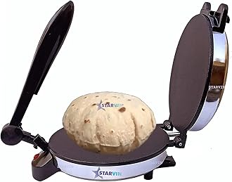 STARVIN Roti Maker Electric Automatic | chapati Maker Electric Automatic | Roti Maker Non Stick PTEE Coating Roti/khakhra/Paratha Maker - Stainless Steel Body||JKJ87