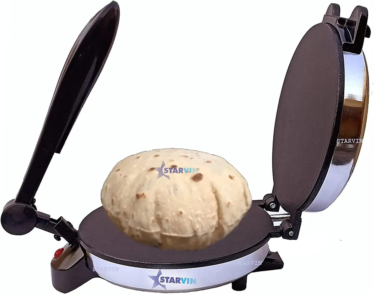 Roti Maker Electric Automatic | chapati Maker Electric Automatic | Roti Maker Non Stick PTEE Coating Roti/khakhra/Paratha Maker - Stainless Steel Body||JKJ87