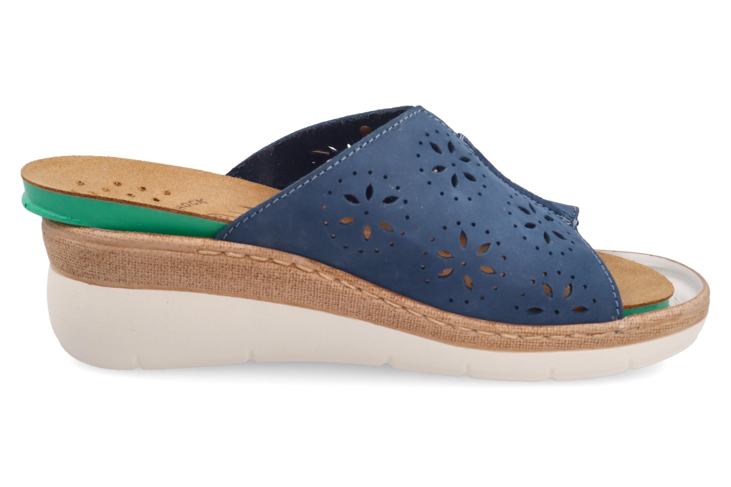 Fly Flot Ciabatte Donna Fori Traspiranti, Sottopiede Estraibile in Pelle, Sandali