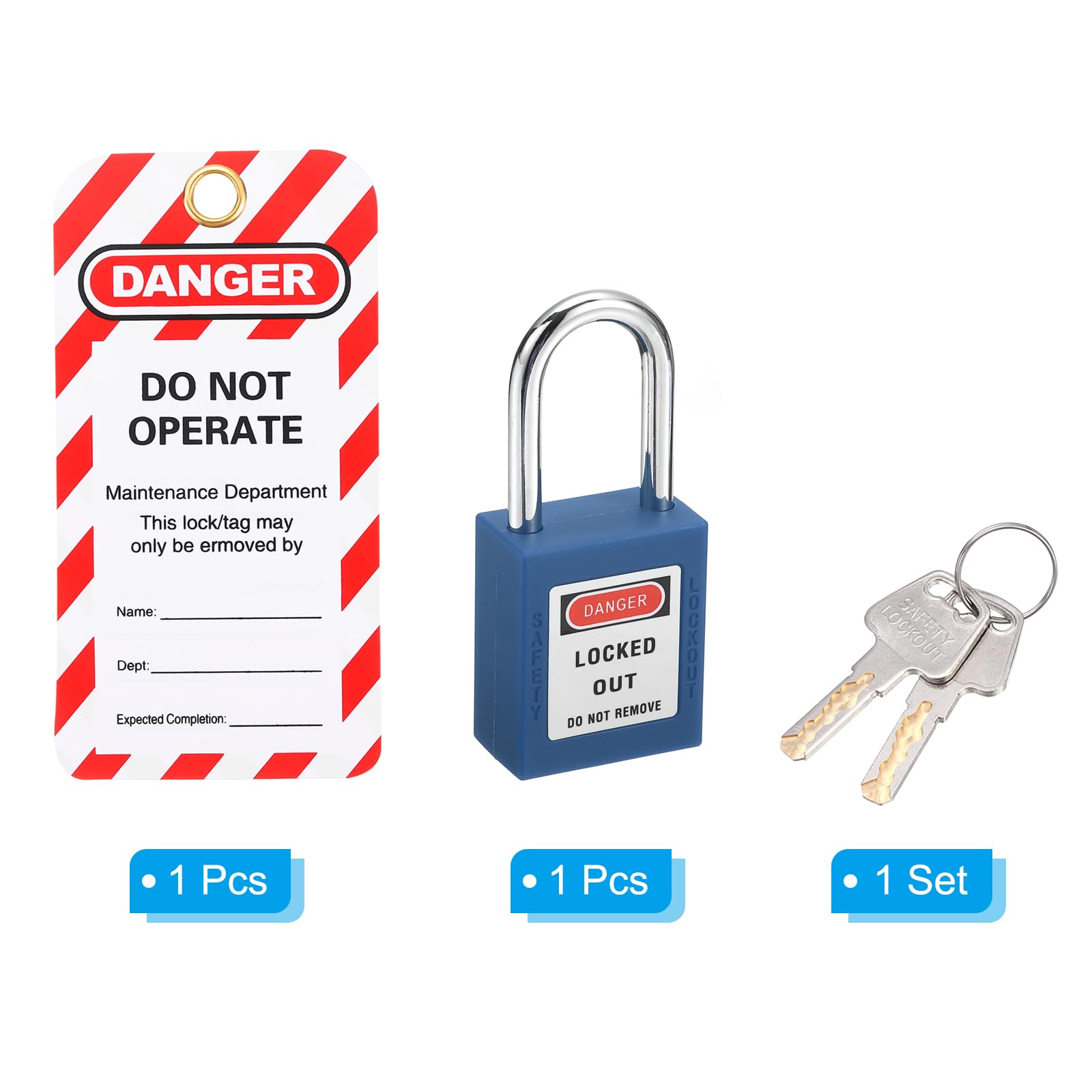 PATIKIL Lockout Tagout Locks with Key - Image 3