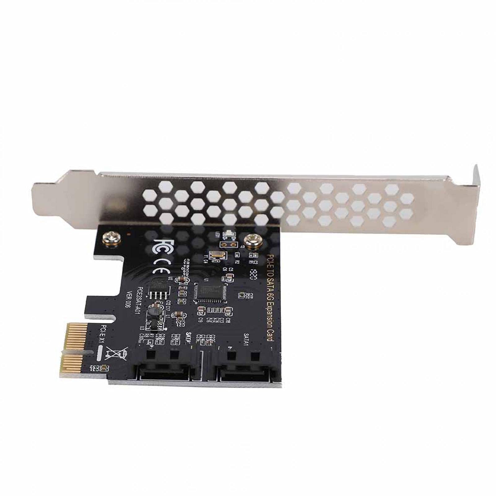 Diyeeni Scheda Di Espansione PCI-E A SATA 3.0 - 2 Porte SATA III 6 Gbps - Chip ASM1061 - 3