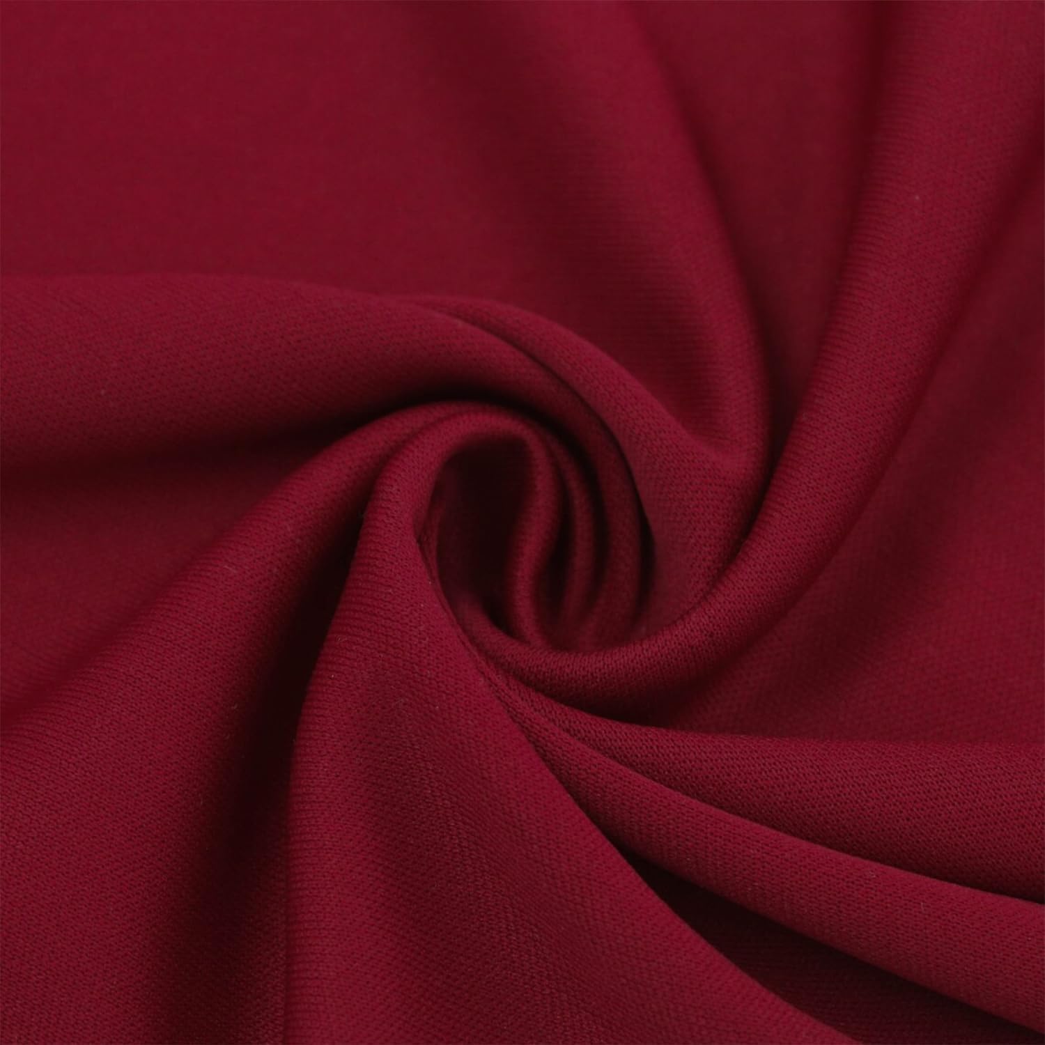 TexcoPolyester Interlock Lining 2 Way Stretch/Decoration, Apparel, Home/DIY Fabric, Ruby 271 2 Yards