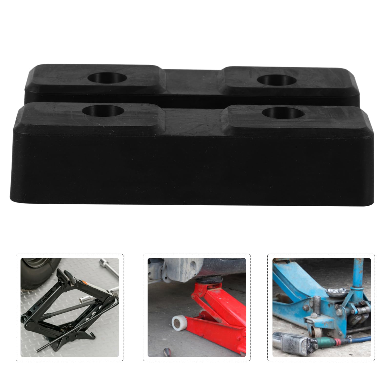 Alipis 4 Pezzi Tampone per Cric Gomma per Sollevamento Auto Adattatore per Martinetti Sicuro e Antiscivolo Compatibile con Auto Furgoni e SUV