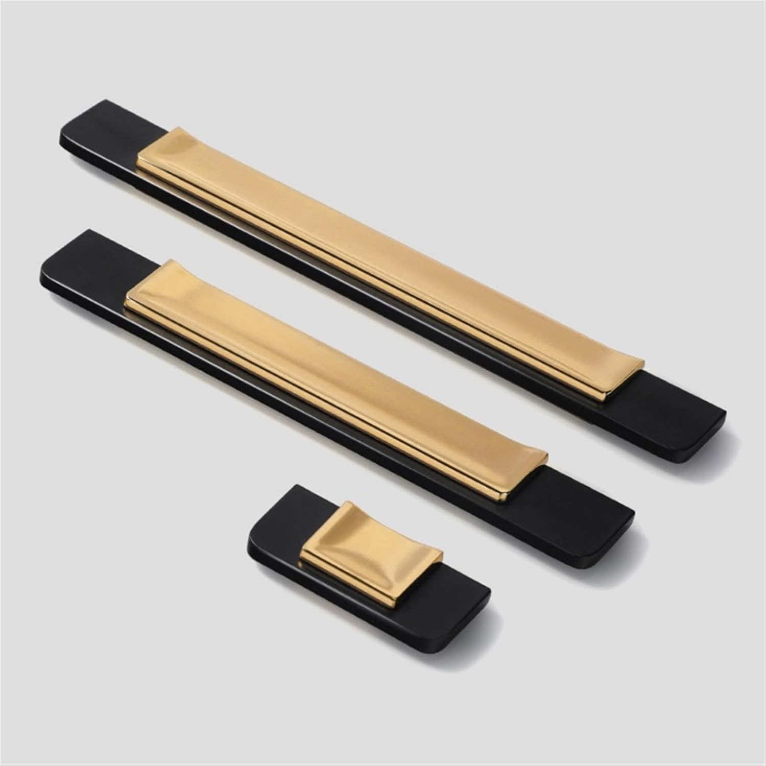 Luxury Cabinet Handles Solid Golden Pulls for Kitchen Cupboard Black Pulls Drawer Knobs Furniture Handle Hardware 1Pcs (Color : Knob-6pcs)