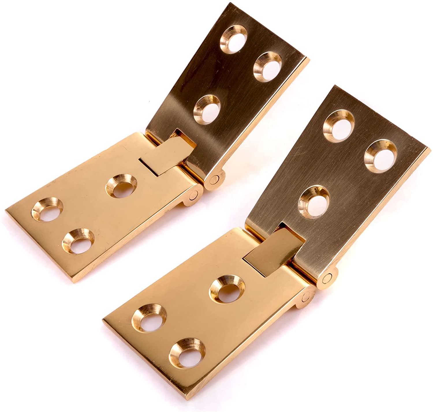 Dzina Counter Flap Hinge 100Mmx32mmx38mm Polished Brass, 1 Pair 5056040872263