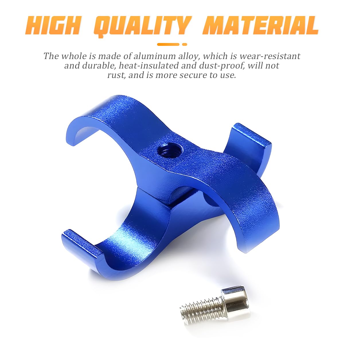 2 Morsetti Separatore Tubo AN6 In Alluminio - Per Freni, Carburante, Olio, Acqua