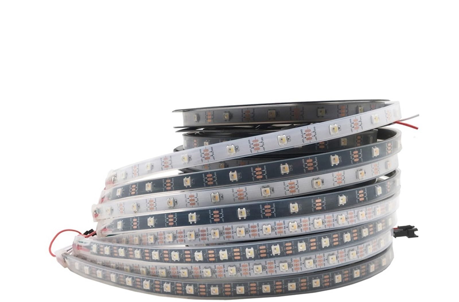 SK6812 (similar Ws2812b) RGBW 4 en 1 30/60/144 LEDs/píxeles/M Tira de luz LED direccionable individualmente IP30/IP65/IP67 DC5V (RGBW, B, PCB, 4m 60 IP67)
