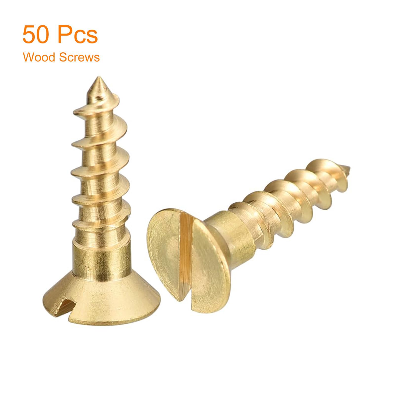 TA-VIGOR 50Pcs Self Tapping Screws, M5 Slotted Flat Head Screw, 20mm Round Head Slotted Tapping Screws - Image 3