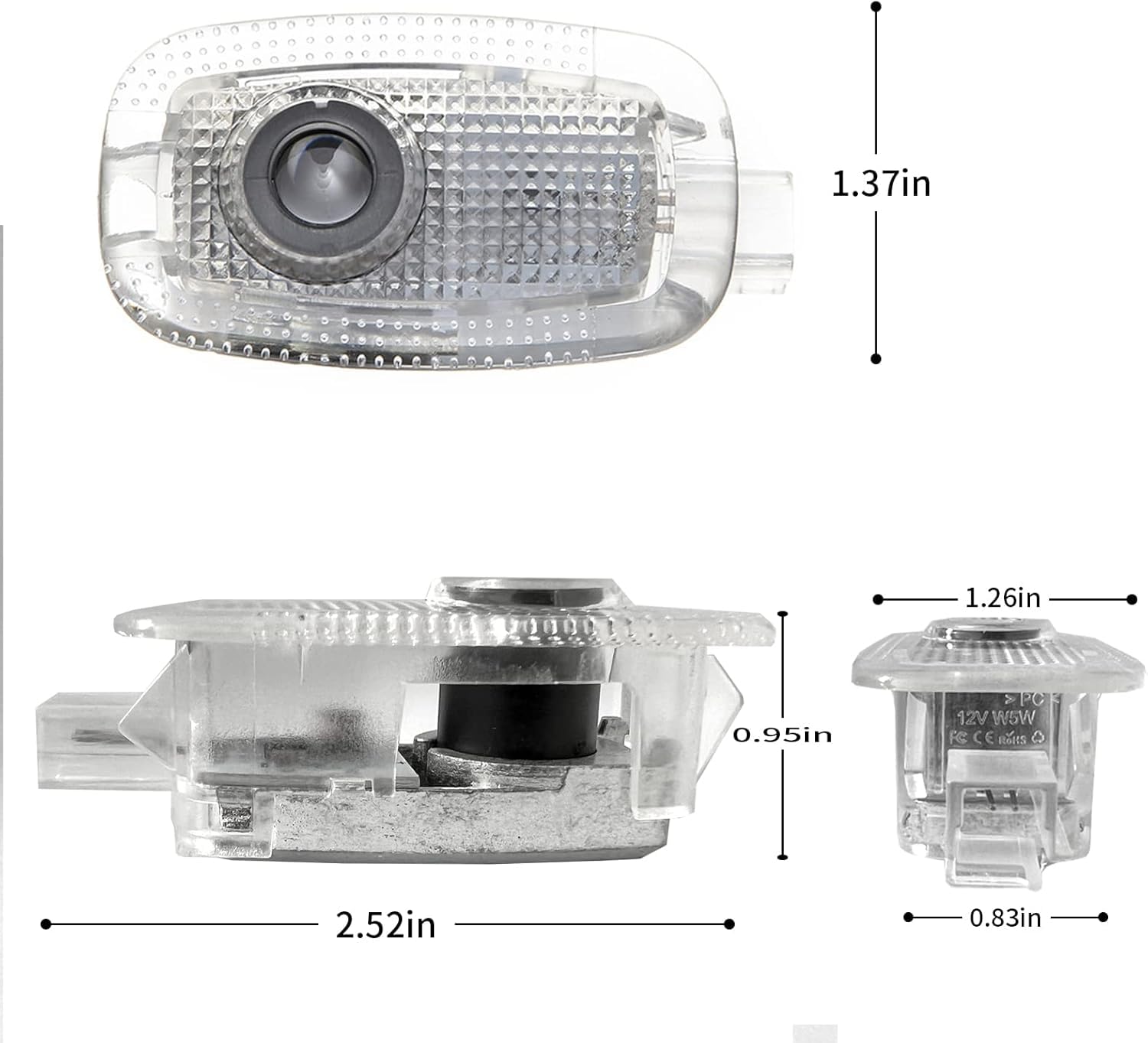 2 Stück LED Einstiegsbeleuchtung Türlicht kompatibel mit Mercedes, Nicht Verblassend Willkommenslicht Laser Logo Projektor (MB Stern + ///AMG, W221/S-Klasse W447/Vito V-Klasse)