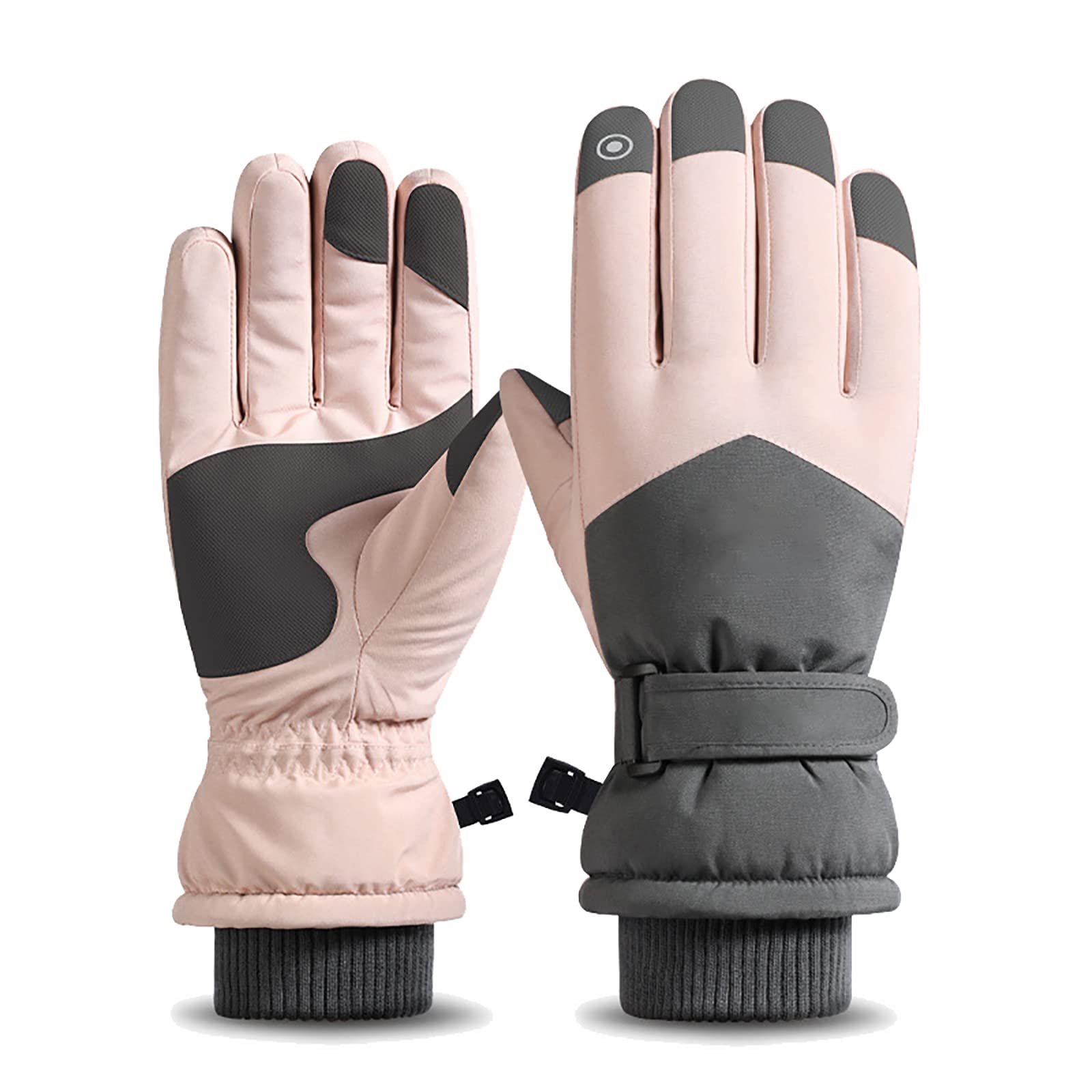 Wasserdicht Winterhandschuhe Skihandschuhe Herren Damen Thermohandschuhe,Touchscreen Warme Fahrradhandschuhe für Laufen Skifahren Wandern Radfahren,Motorrad Handschuhe