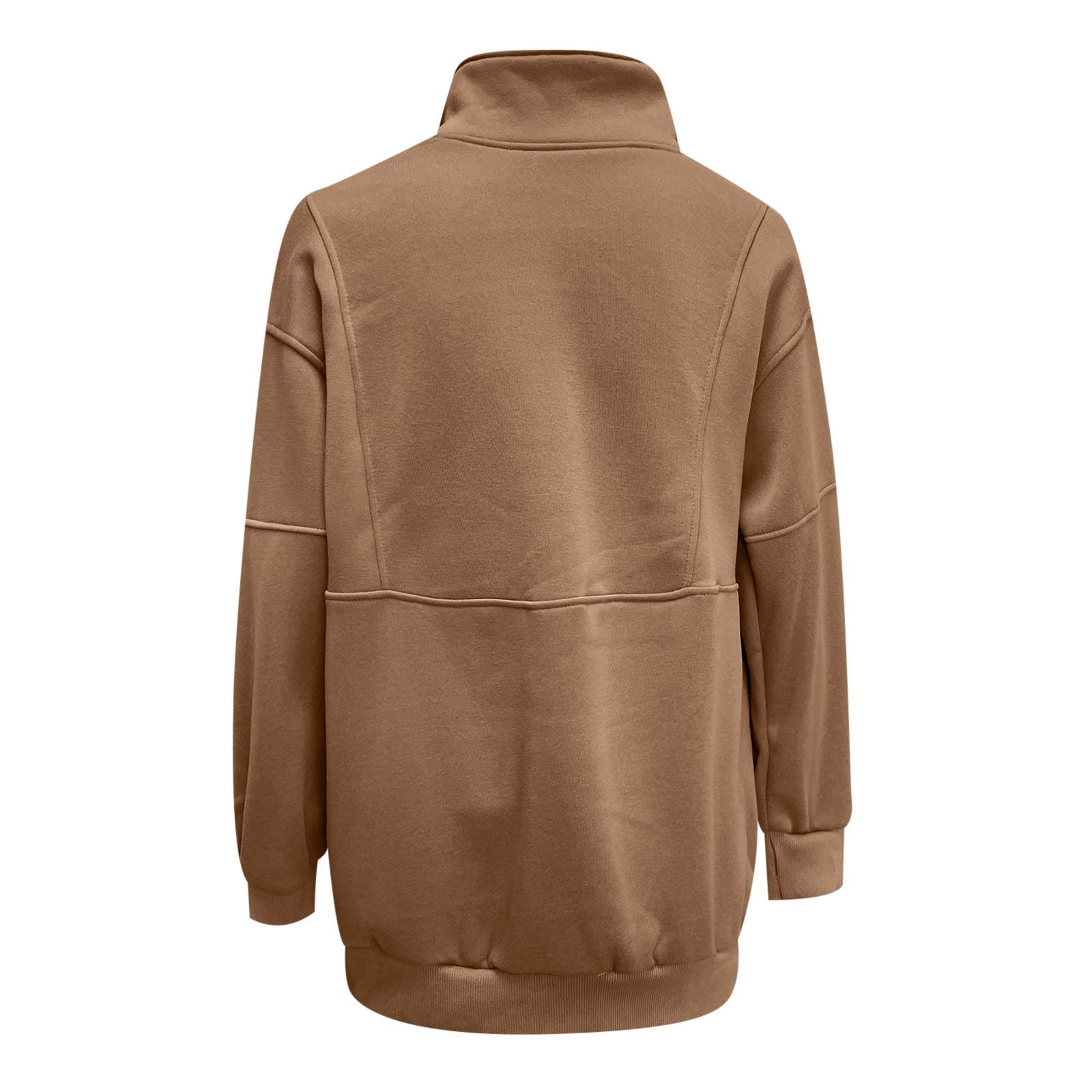 Sudaderas con cuello redondo y bloques de color para mujer, informales, personalizadas, con forro polar, cuello alto, ajuste holgado, con cremallera, lindos suéteres gráficos, delgados, de dibujos