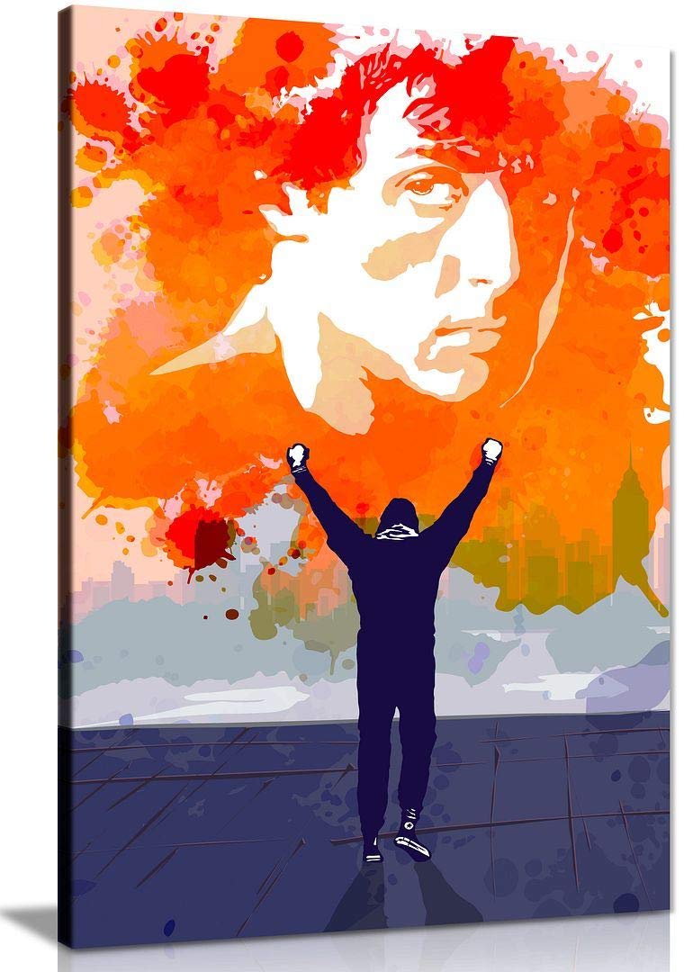 Canvas Pop Art Portrait Sunset Abstract Quote Canvas Wall Art Picture Print Home Decor (24x16in)