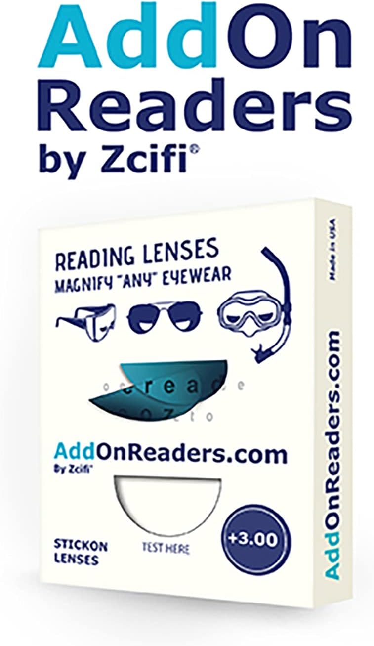 Stick-on Bifocals by Zcifi +3.00, 3PKโฆ