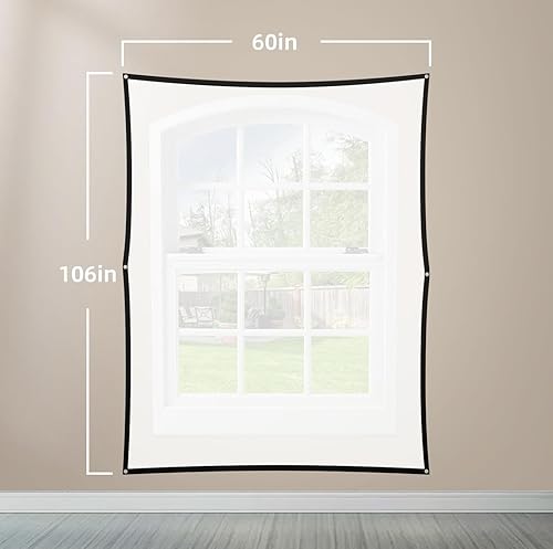 Miniatura 4 de Pantalla de proyección trasera holográfica de 120 pulgadas  Pantalla de proyector plegable y portátil antiarrugas para Halloween, Navidad, fiestas y