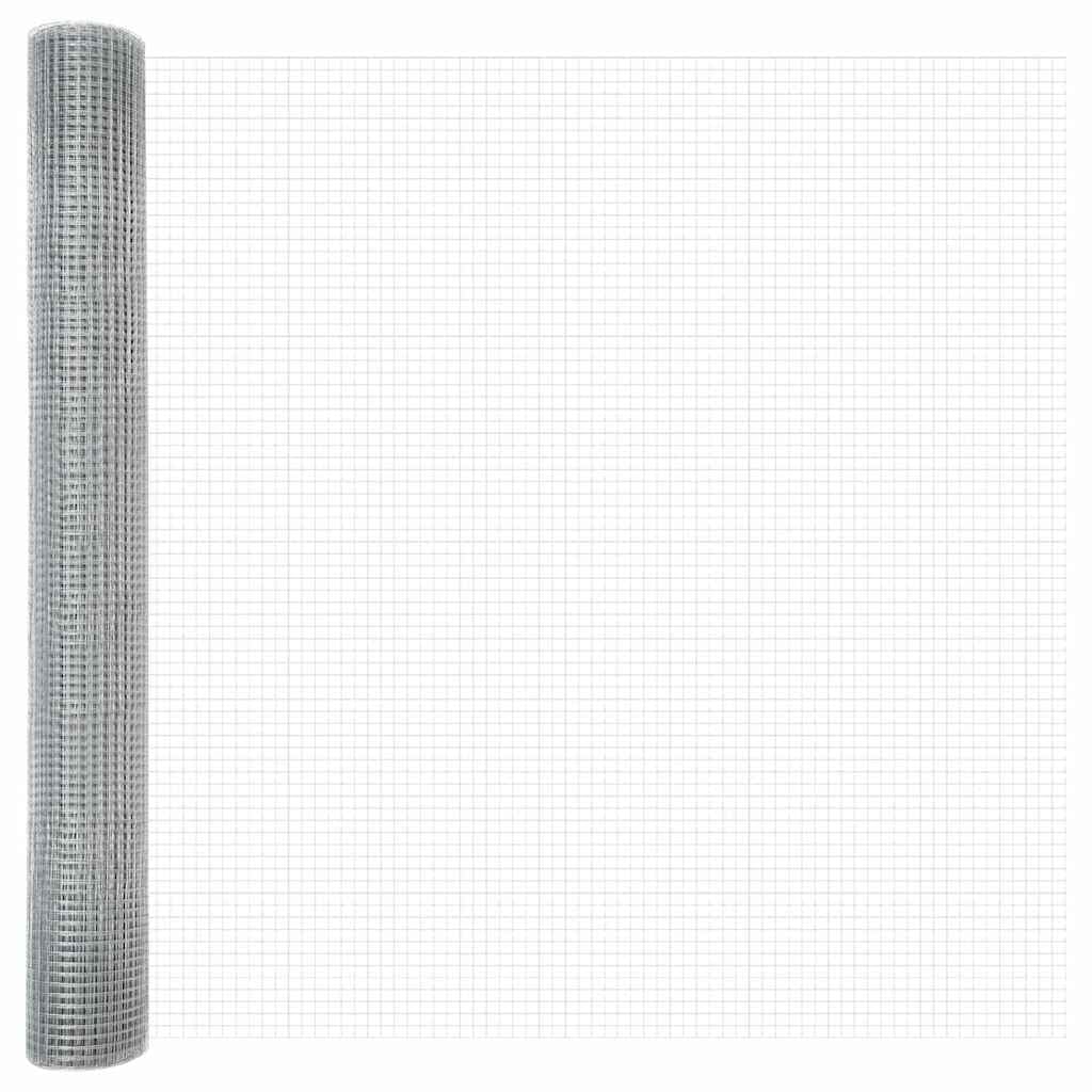 Recinzione da giardino in acciaio argentato, 5000 x 3,2 x 120 cm, design moderno, robusta e resistente alle intemperie, modulare per cani, campeggio, pascolo e stagno