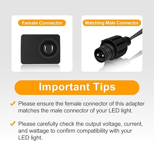 Miniatura 7 de Adaptador de repuesto de transformador LED de 24 V 0.25 A, fuente de alimentación de 6 W clase 2, IP44 CA 100-240V a CC 24V controlador impermeable,