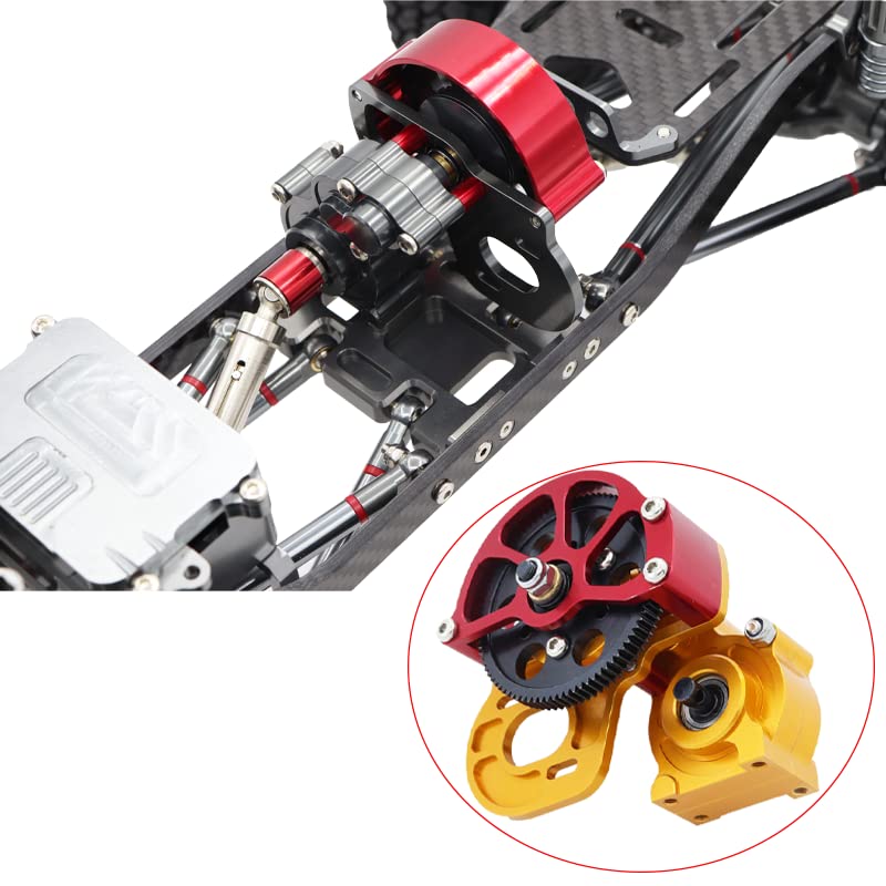 RC Transmission Gears With Motor Gear Set - Steel Upgrade For Axial SCX10 SCX10 II