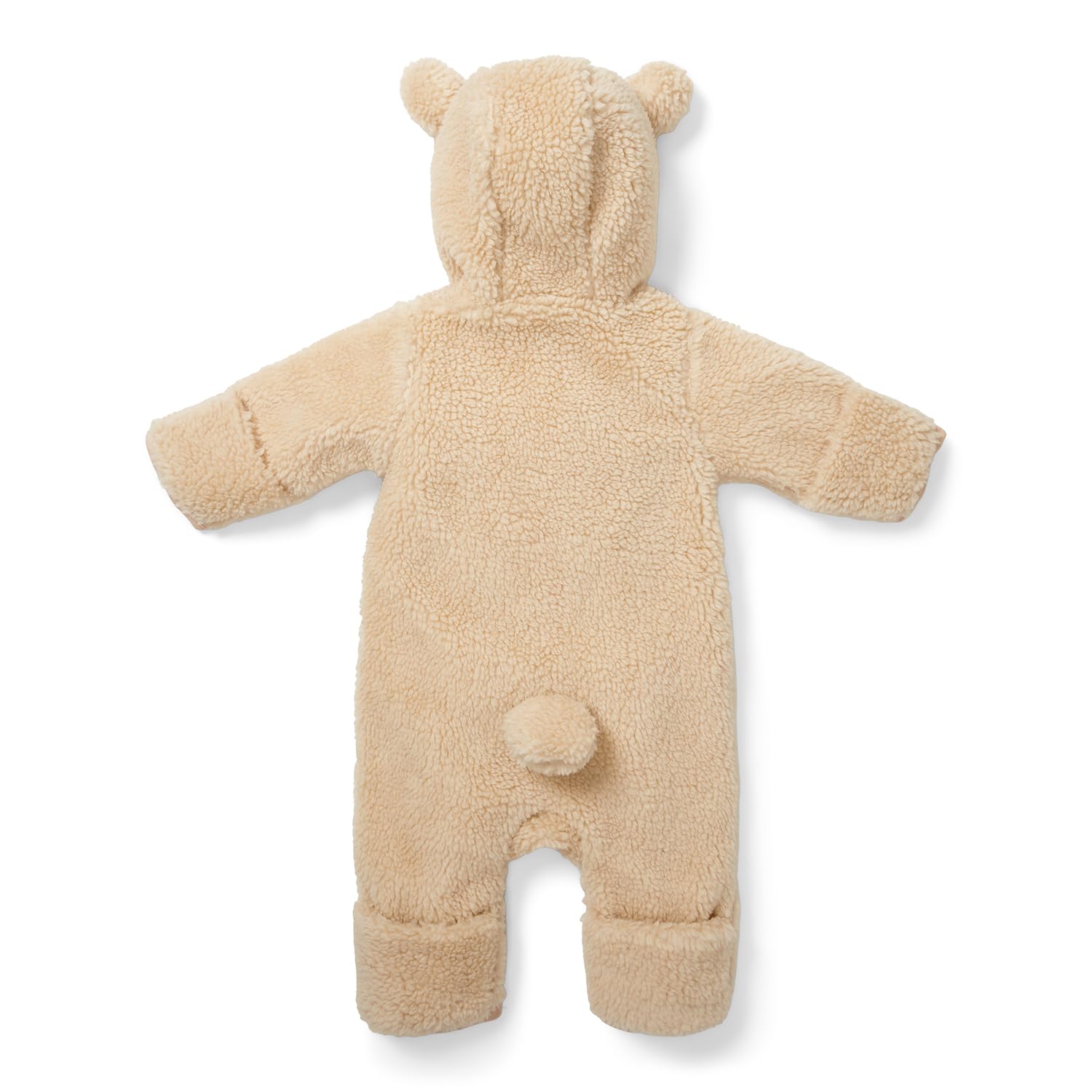 Little Dutch Overall Teddy Fleece mit Kapuze Ohren Baby (Gr. 74/80) beige
