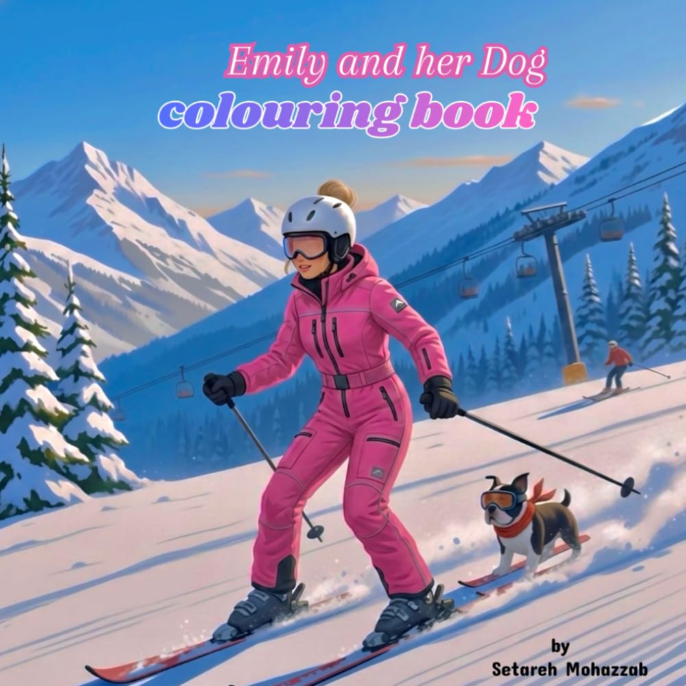 Emily and her dog relaxing coloring book, stress relief: relaxation and anxiety relief coloring book for kids and adults