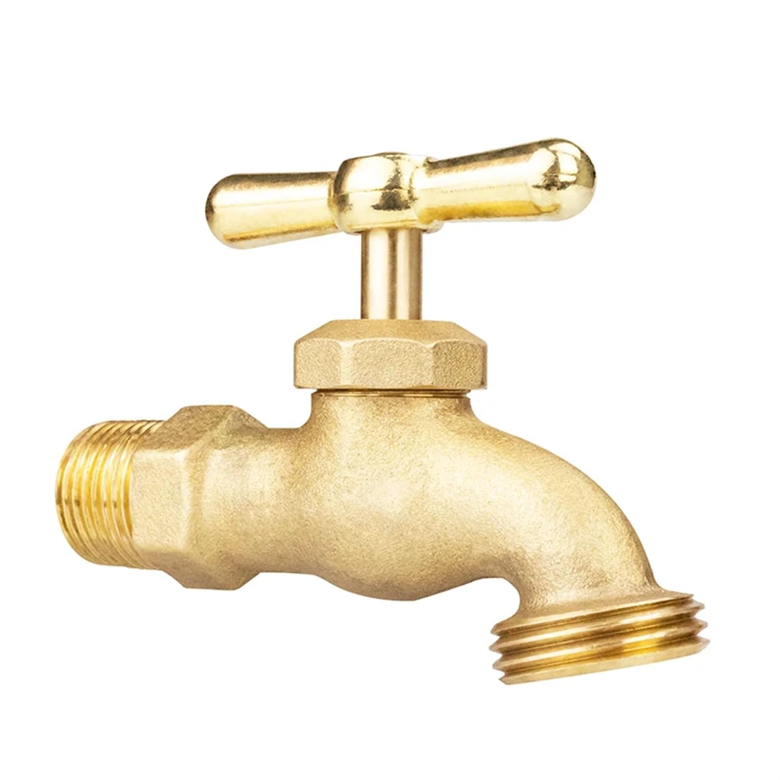 Trryuip 8102 Outside Tap Outdoor Garden Brass Water Faucet Rotation Switch Shut Off Tap Irrigation And Washing Machine(8102)