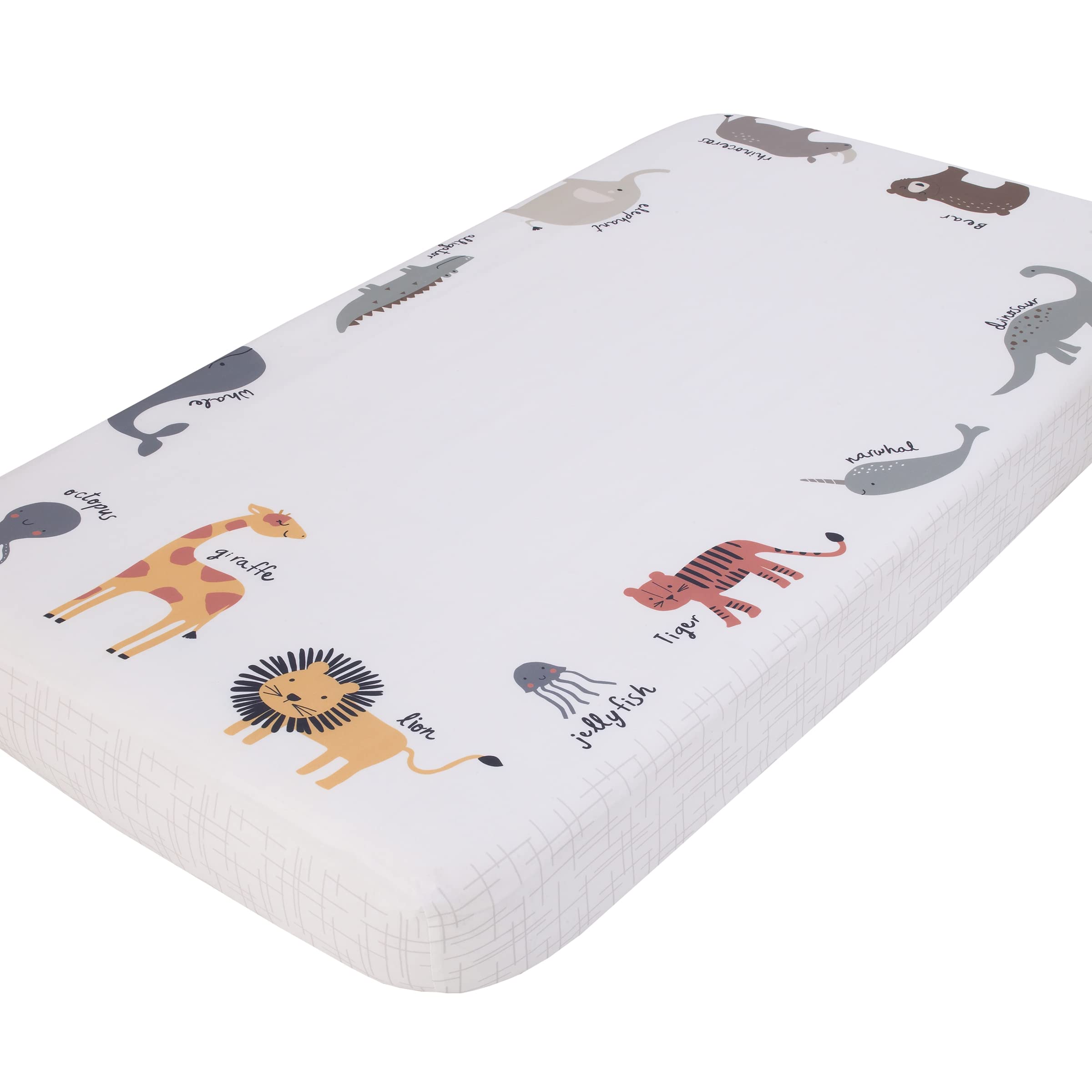 Drap housse pour berceau NoJo coton hypoallergénique contre la sueur