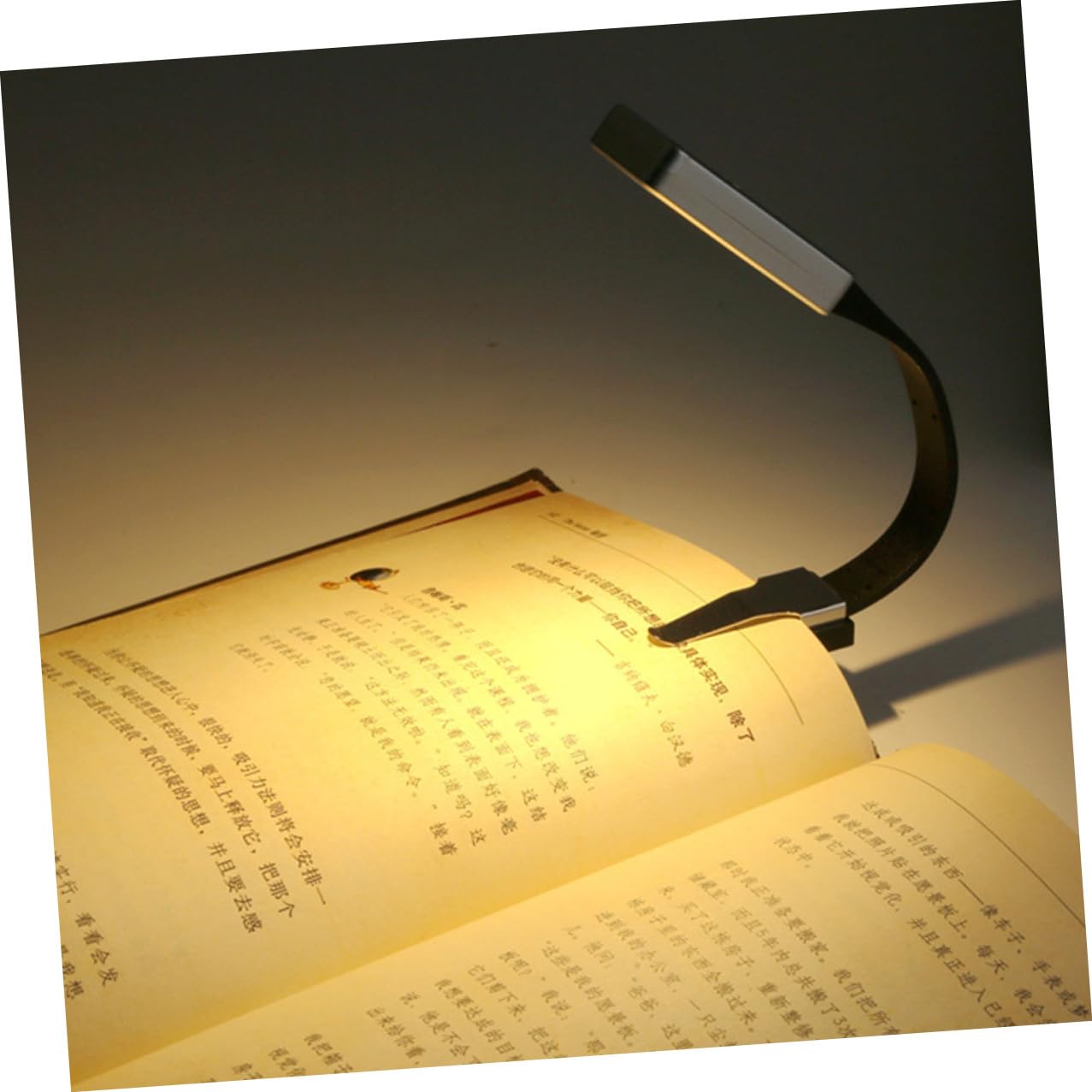Lampada da Lettura LED Clip Magnetica, Ricaricabile Usb, Acrilico, 250mah, Portatile per Libri e Uso Notturno