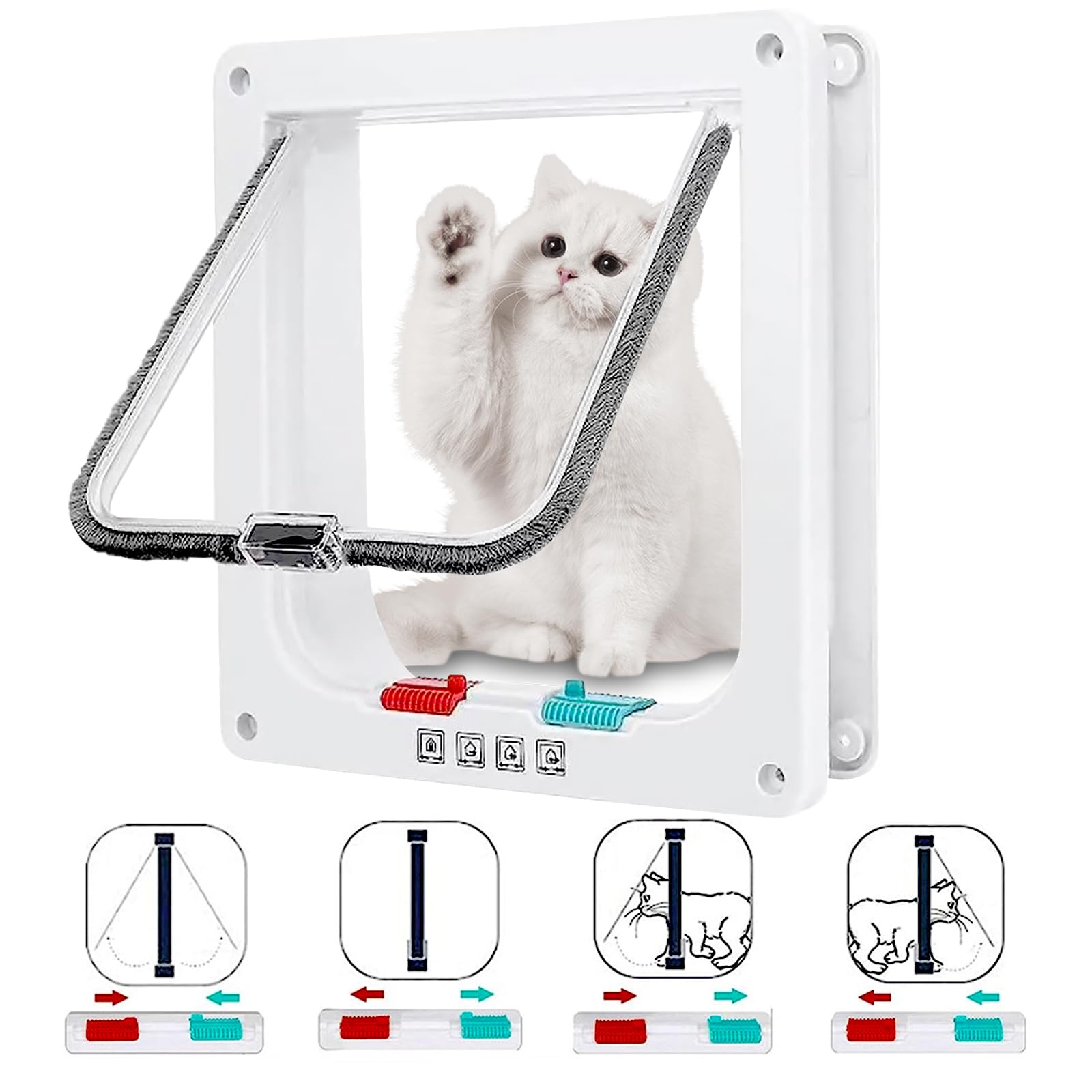 Cat Door For Interior Door Sailnovo Cat Door Flap X-Large(Outer