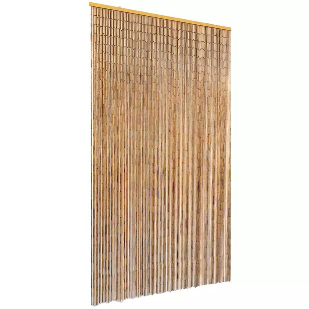 Tenda Antimosche per Porte in bambù 120x220 cm,Tenda Antimosche per Finestre e Porte Leggera Resistente all'Acqua Silenziosa Zanzariera Antiisetti-43724