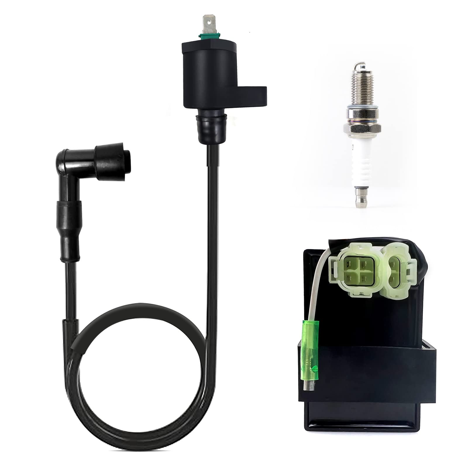 Ignition Coil CDI Box Spark Plug for Honda Sportrax 90 TRX90 2x4 1993-2005 30410-HF7-008 30510-GF9-405