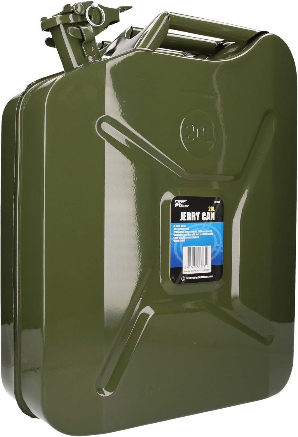 Pro User - Steel Jerry Can - 20L - Green