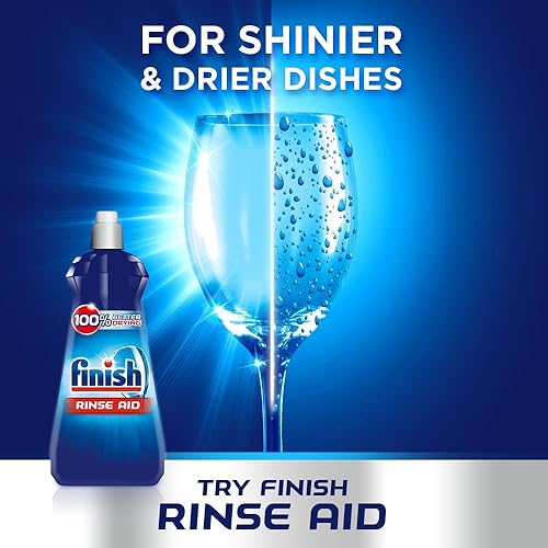 Miniatura 5 de Finish Rinse Aid - Lavavajillas de secado 100% mejor, brillo de limón, 27.1 fl oz