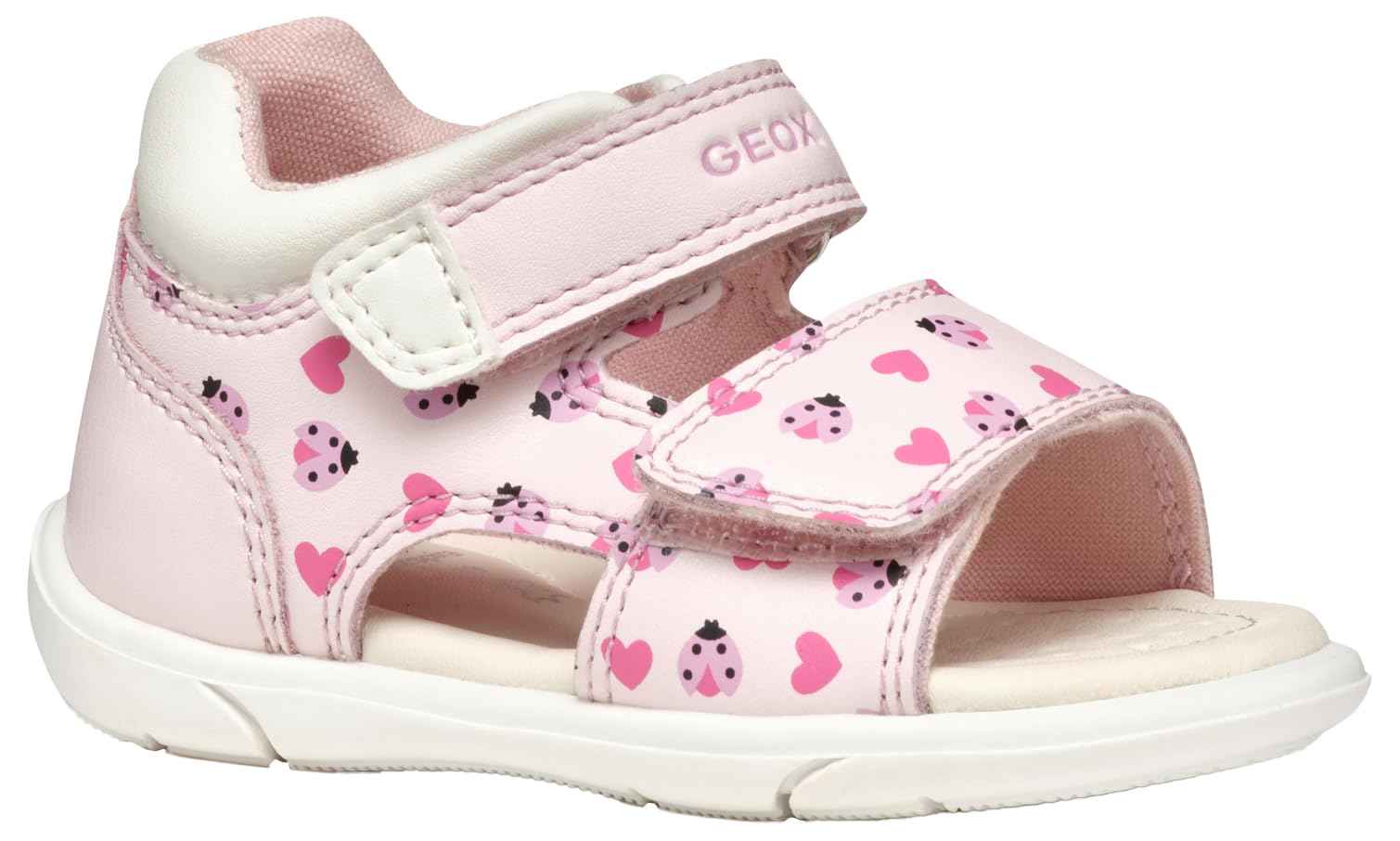 Geox B SANDAL ZAPITO GIRL, Baby - Mädchen Sandal, Lt Pink/White,