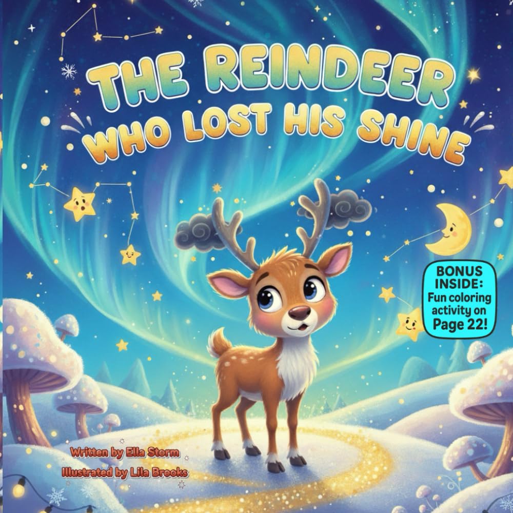 The Reindeer Who Lost His Shine: A Heartwarming Rhyming Christmas Story About Joy and Self-Confidence (kids christmas books)