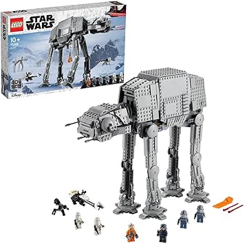 Lego Star Wars Juguete De Construcción De Caminante AT-AT,1627 Piezas Juego De Bloques De Construcción del Imperio De Star Wars Y 6 Mini Figuras,para Niños Y Niñas(Size:58.2×8.7×37.8cm)