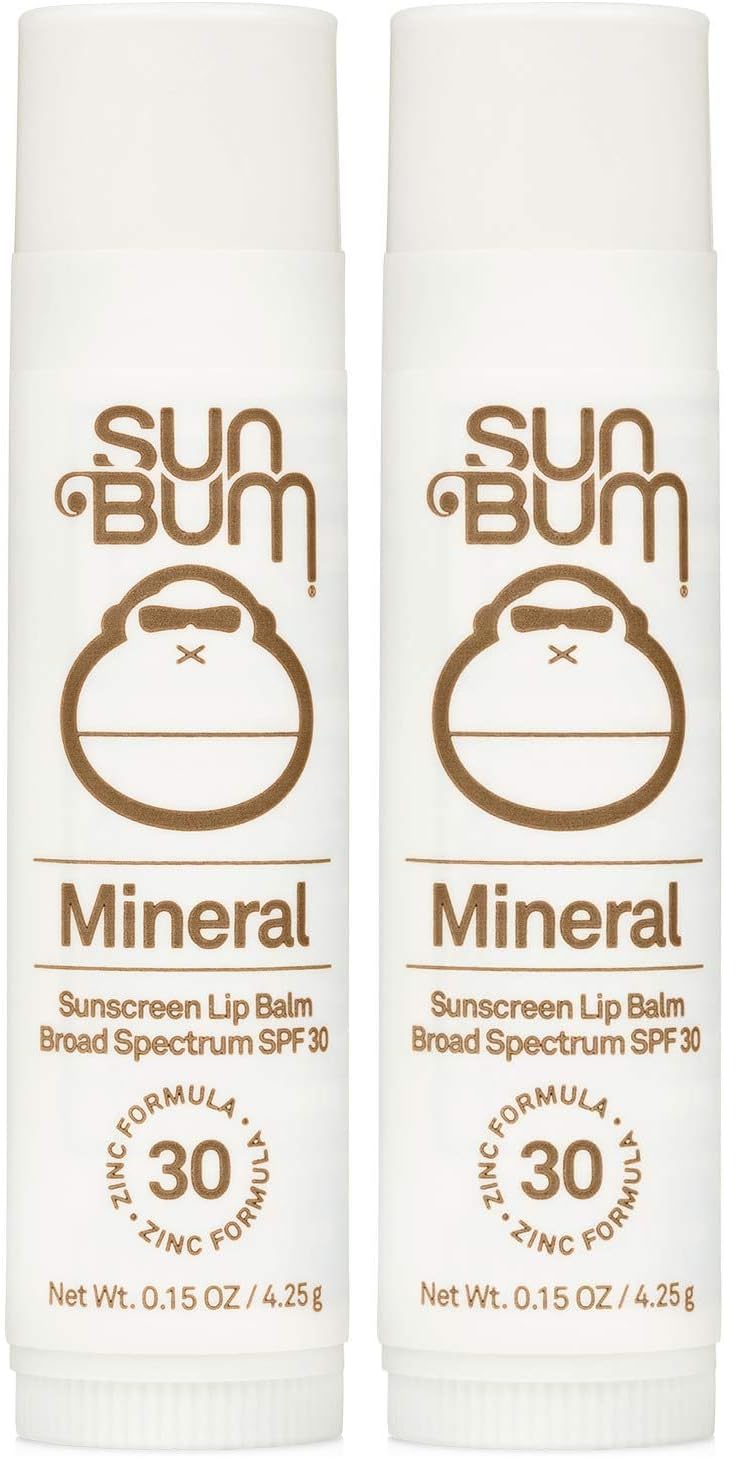 Sun Bum SPF 30 Mineral Sunscreen Lip Balm | Hawaii 104 Act Compliant (Octinoxate & Oxybenzone Free) Broad Spectrum Natural Lip Care with UVA/UVB Protection | .15 oz