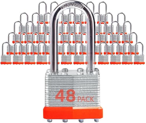 Candados con cerradura para exteriores, cerradura de llave, candados con la misma llave, candados con llave de acero laminado con grillete largo,