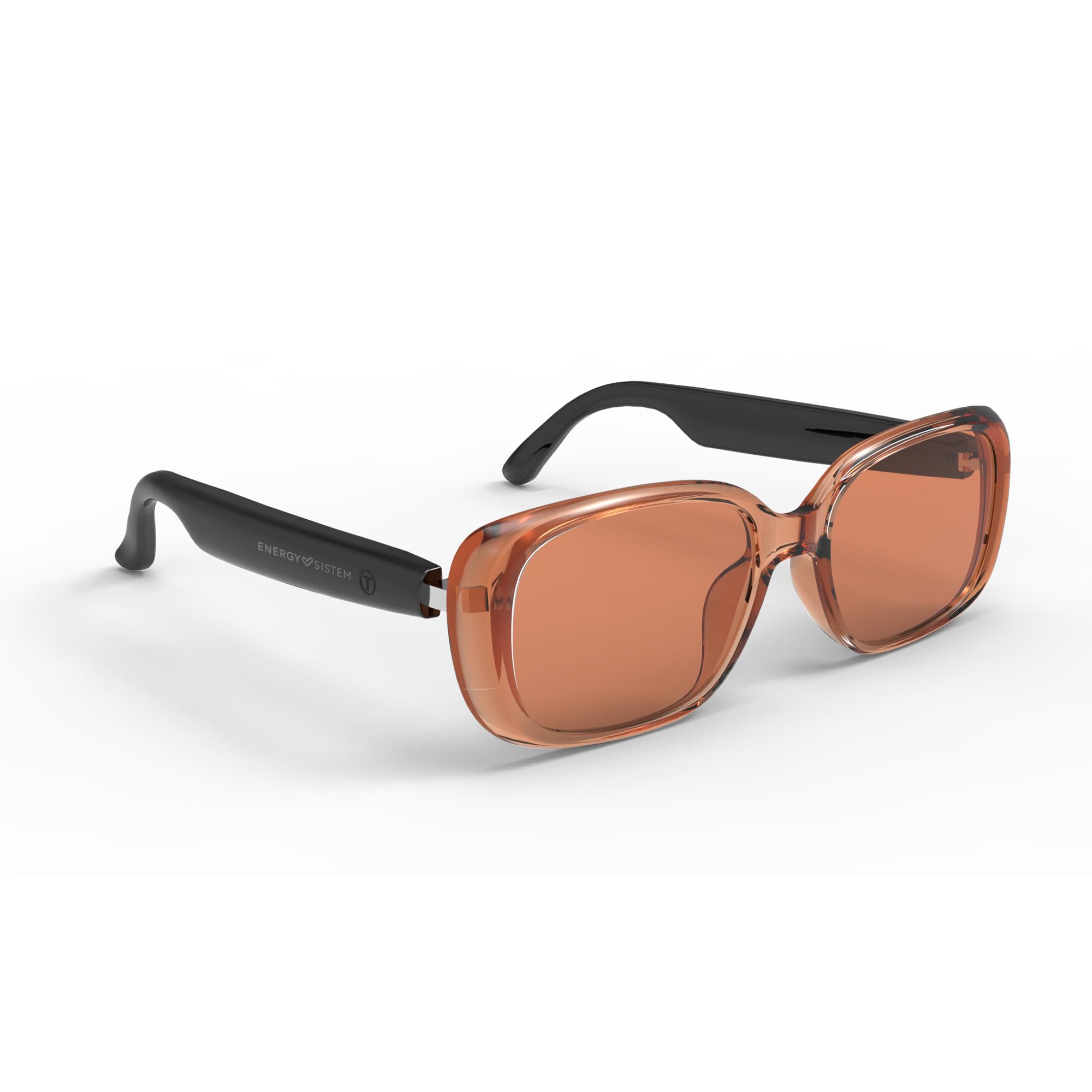 Energy Sistem Urban Music Amber Lunettes de Soleil avec Connexion Bluetooth, Verres polarisés avec Protection UV400+ Anti-Rayons Bleus, Microphone intégré et certifié IPX5