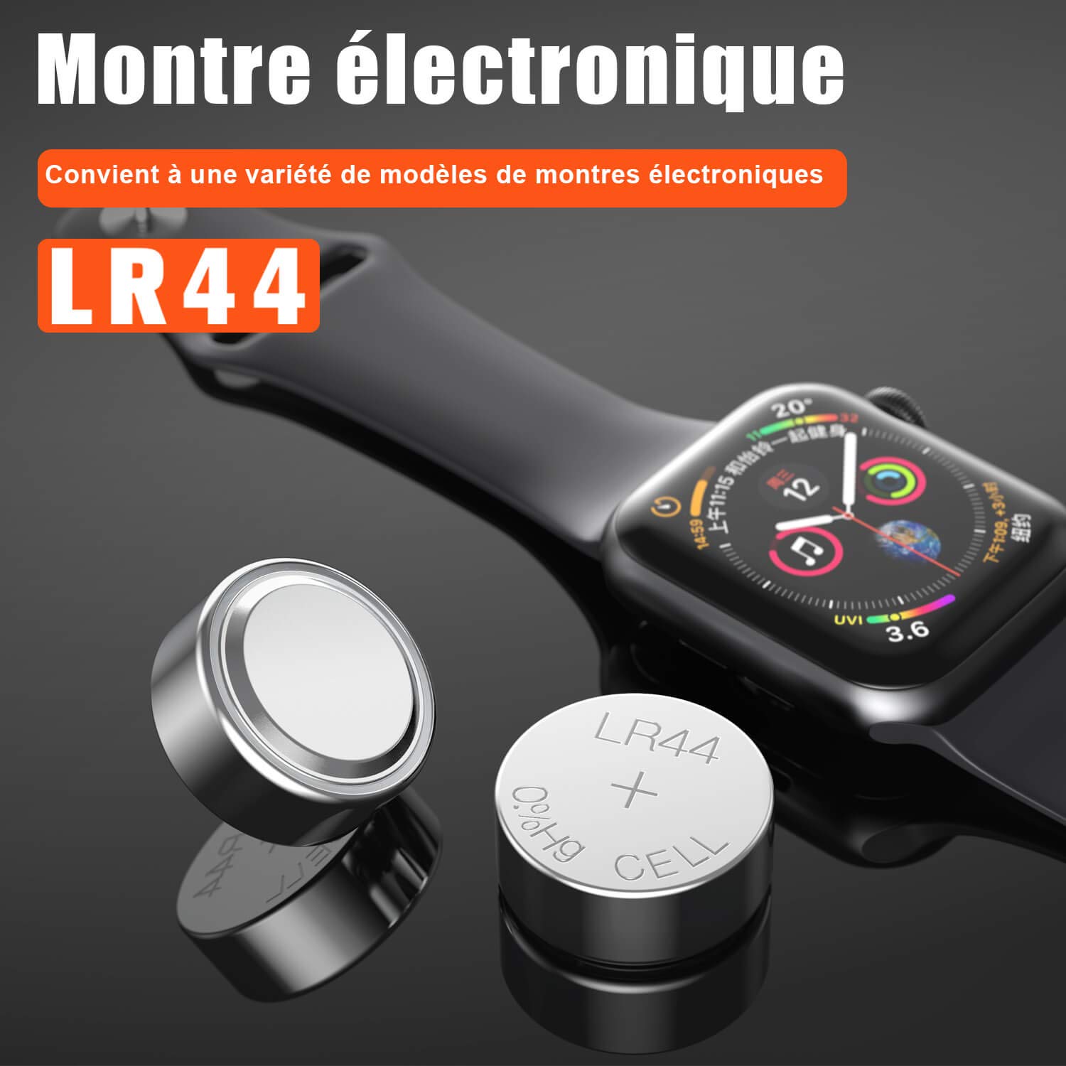 Blister 20 Piles AG13 LR44 LR1154 357 sans Mercure
