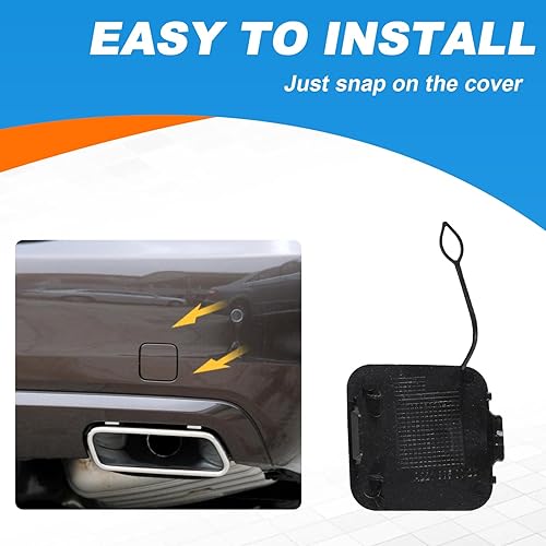 Miniatura 7 de Tapa de gancho de remolque de parachoques trasero Tapa Ojo de remolque para Mercedes-Benz Clase S W221 2010 2011 2012 2013 A2218850022 (plata, lado