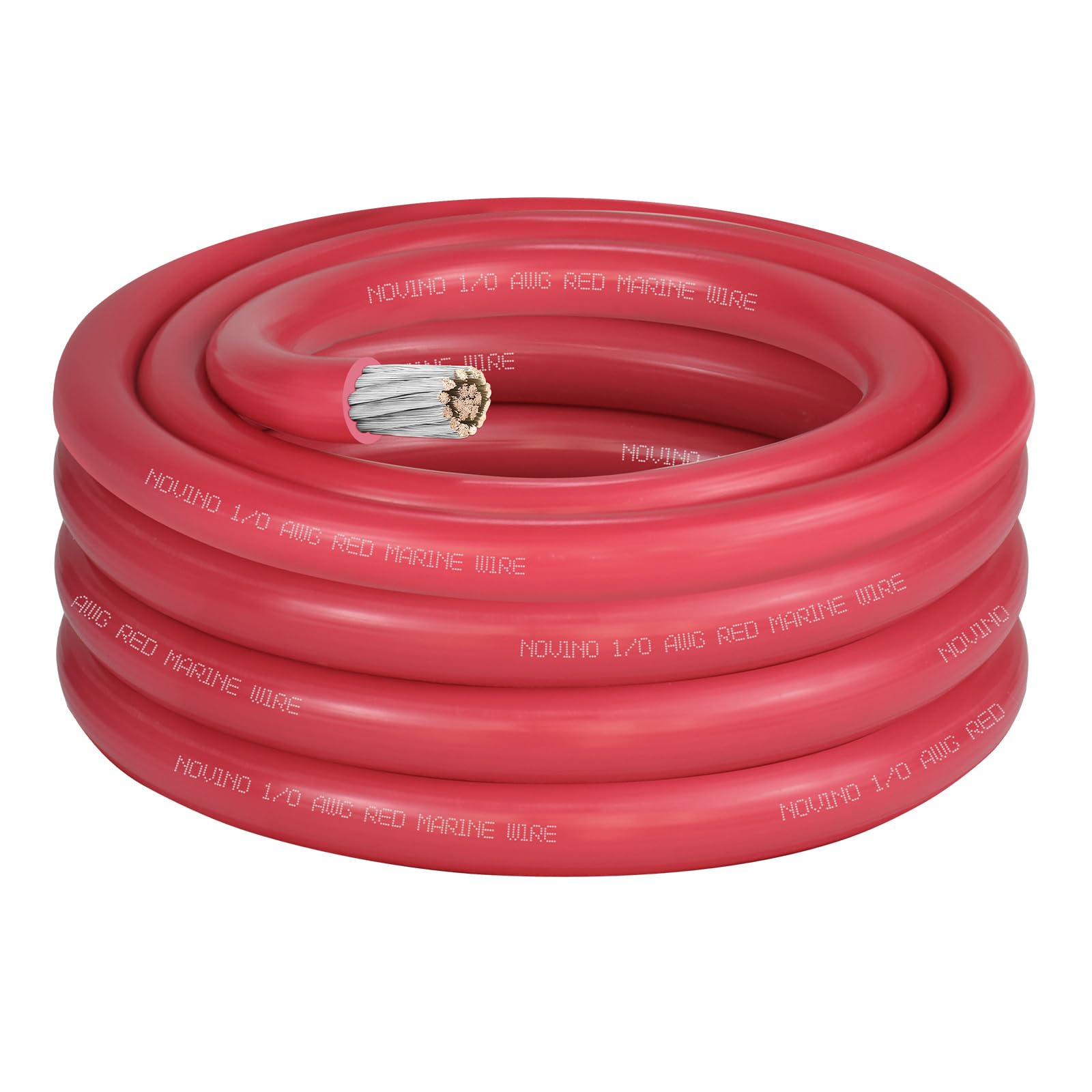 1/0 Gauge Welding& Battery Cable,600V 1/0 AWG 10ft Tinned Copper Marine Battery Cable for Boat DIY Bulk Car Automotive Solar Generator RV Truck Motorcycle