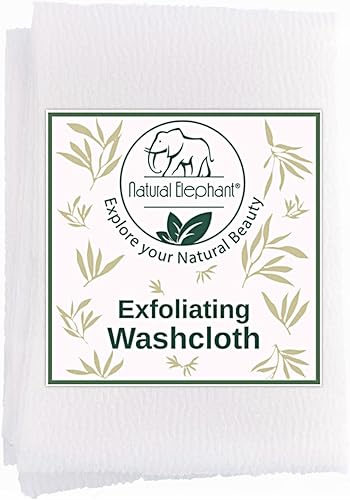 Miniatura 8 de Natural Elephant Paño exfoliante gris carbón japonés limpiador de ducha para cuerpo (paquete de 3 (3 paños))