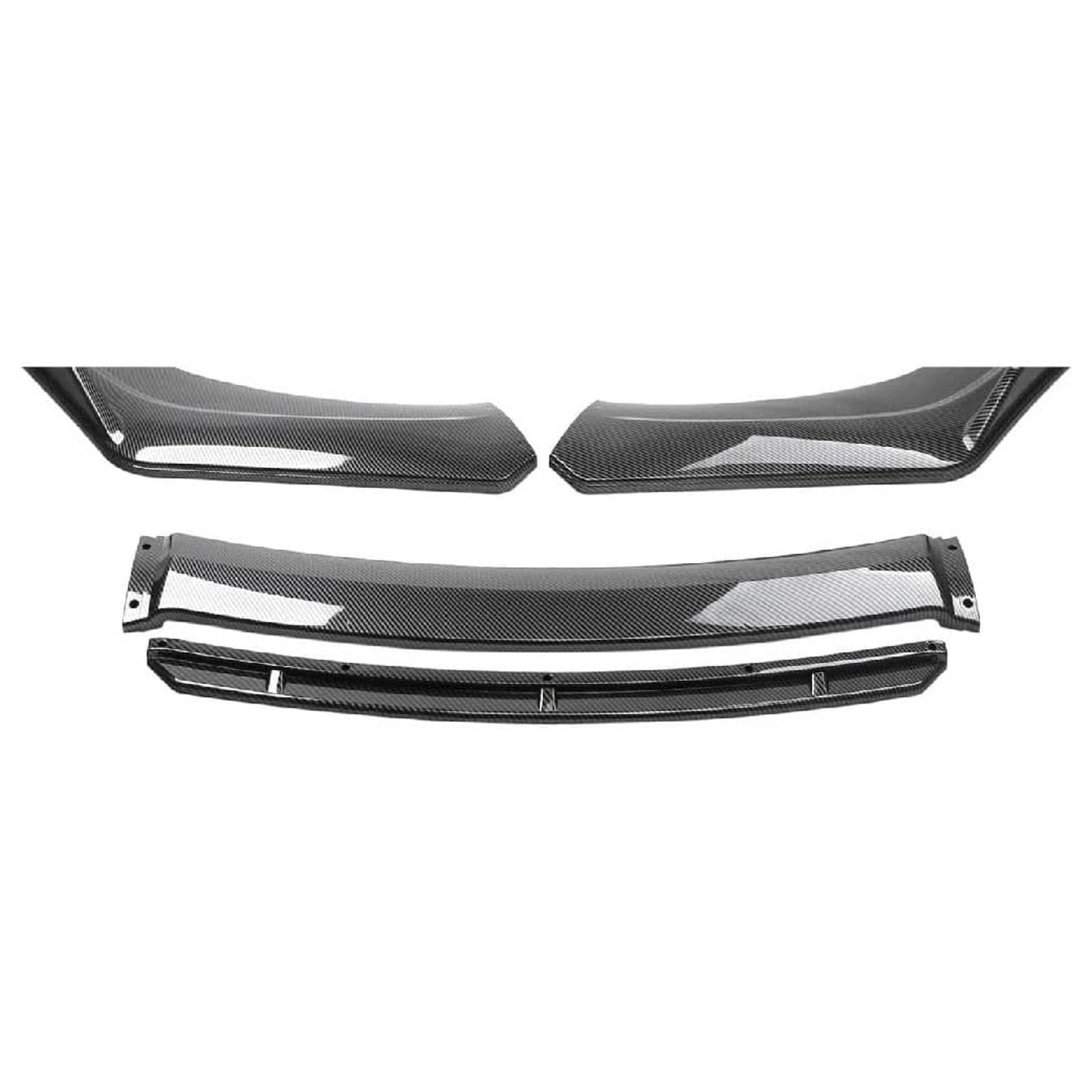 para Lexus IS250 2005-2026, Alerón Delantero Coche Parachoques Delantero Lip Difusor Labio Parachoques Delantero Accesorios,B/Carbon Fiber Black