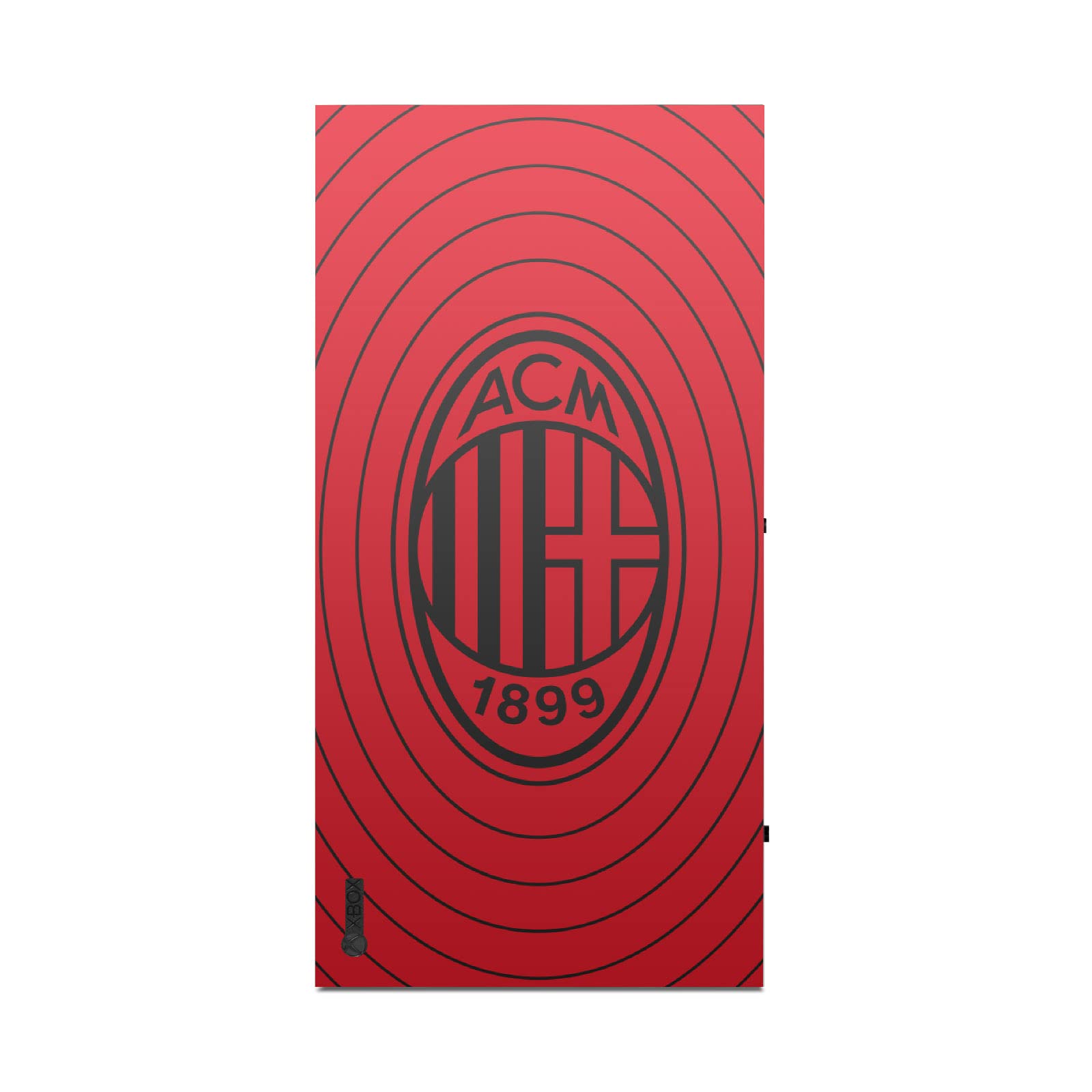 Head Case Designs sous Licence Officielle AC Milan Rouge Et Noir Art Vinyle Autocollant De Jeu Peau Autocollant Couverture Compatible avec Xbox Series X Console and Controller Bundle