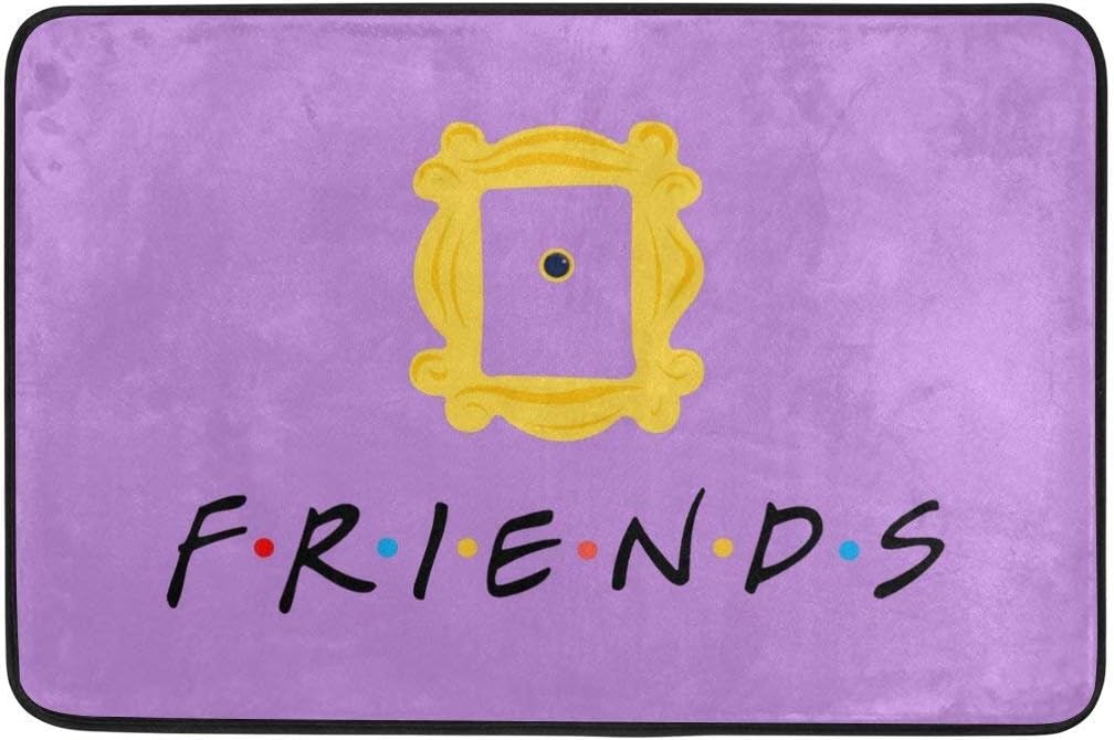 Entrance Doormat Friends Tv Show Card Indoor/Outdoor Decor Rug Doormat 23.6(L) X15.7(W) Inch Non-Slip Home Decor