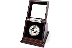 Challenge Coin Display Case Walnut Color 1.5-1.75 Inch