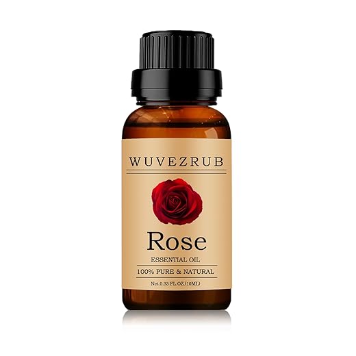 Rose Essential Oils 10ML, 100% Pure and Natural Essential Oil for Aromatherapy Diffuser - 0.33 Fl Oz/Rose